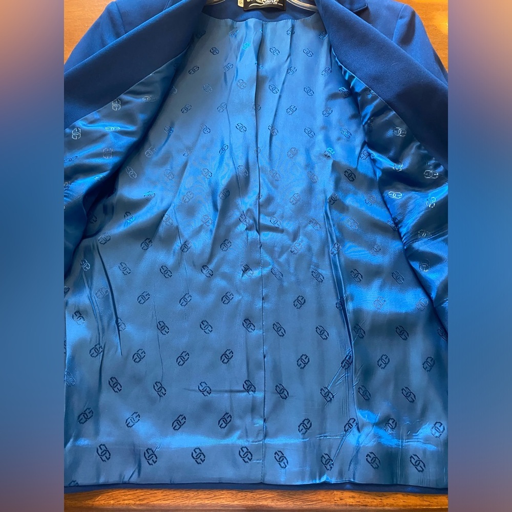 Givenchy VTG Sport Sapphire Blue Women's Blazer Plus Size - Picture 6 of 12